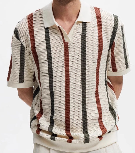 gestreiftes Polo Shirt