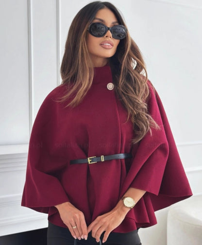 virales Wollmantel mit Gürtel