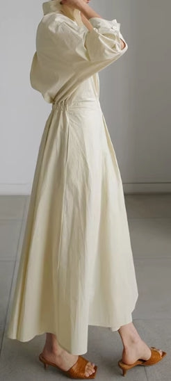 elegantes Hemdblusenkleid mit Taillengürtel
