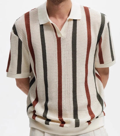 gestreiftes Polo Shirt