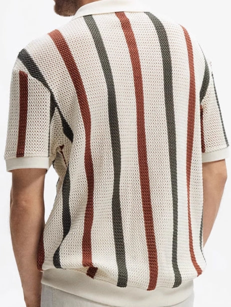 gestreiftes Polo Shirt